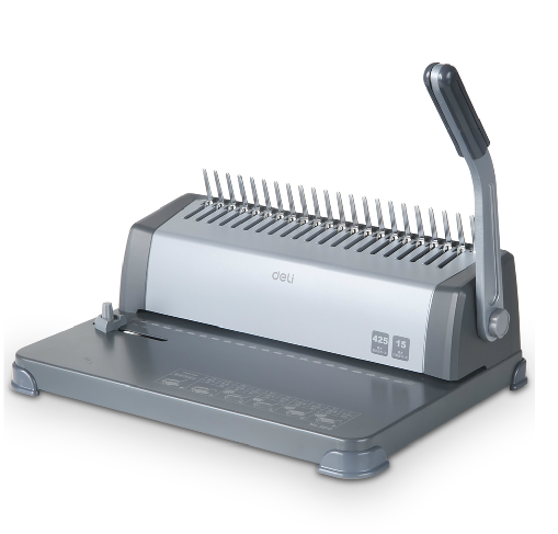 得力3872 夹条胶圈打孔机