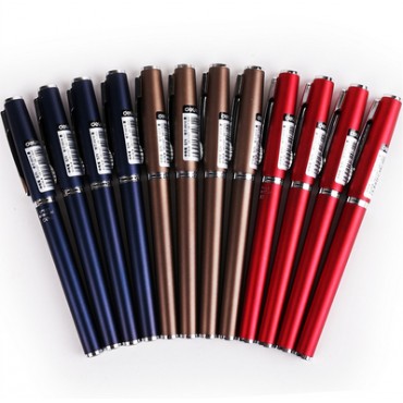 得力s71黑色签字笔...