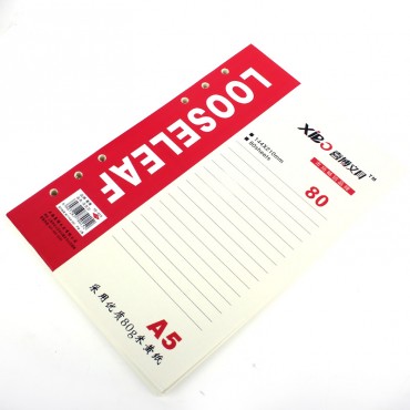 #活页替芯A5 6孔...