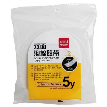 得力30412双面泡...