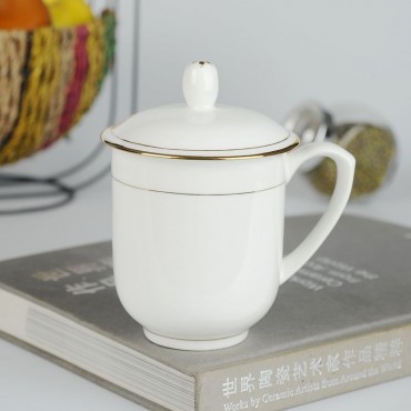 会议杯杯子喝茶杯陶瓷...