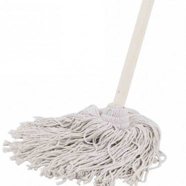 老式棉线棉布拖把木头...