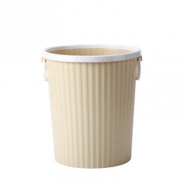 圆形条纹垃圾桶 双耳...
