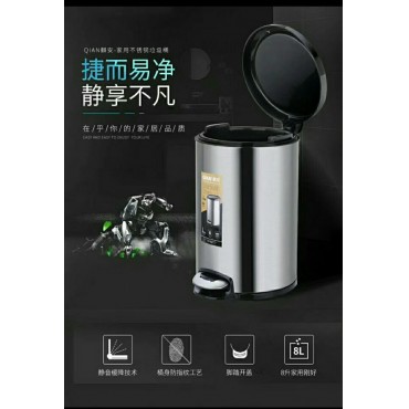 麟安不锈钢脚踏垃圾桶...