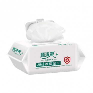顺清柔75%酒精湿巾...